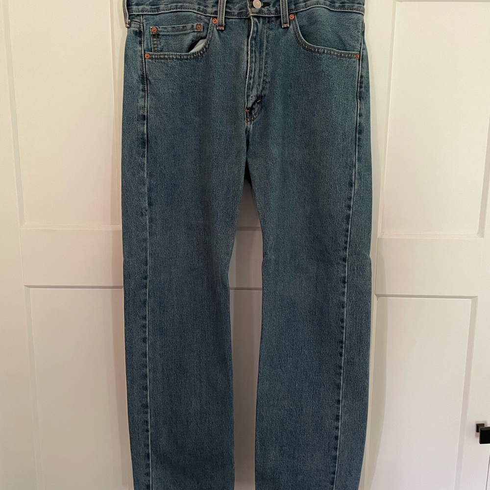 Levi's Blue Straight Jeans 505
